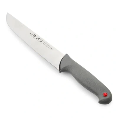 Afbeelding van Arcos Series Colour Proof 20,3 cm slagersmes van roestvrij staal met elastomeer gecoat polypropyleen handvat zwart