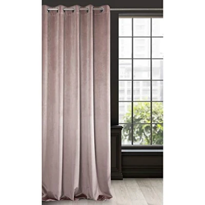 Afbeelding van Eurofirany Ria Gordijn van zacht fluweel met ingestanste ringen, 1 stuk, elegant, hoogwaardig, voor slaapkamer en woonkamer, velours, polyester, 140 x 250 cm