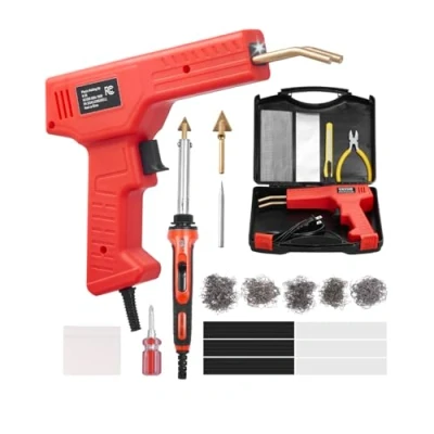 Image de VEVOR Kit Pistolet Soudure 100 W Fer Soudage Plastique 60 1000 Agrafes