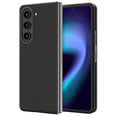 Afbeelding van Spigen Air Skin Pro Hoesje Geschikt voor Samsung Galaxy Z Fold 5 Back Cover Zwart