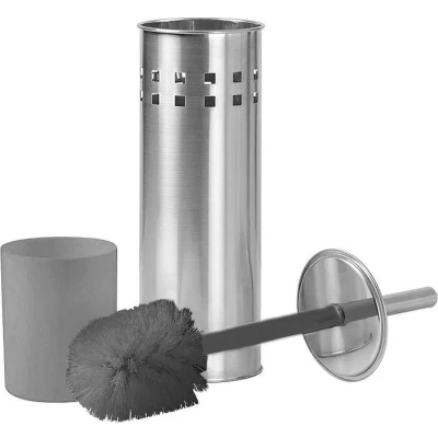 Afbeelding van Toiletborstelhouder van Roestvrij Staal Premium 1x RVS Toiletborstel met Houder Set