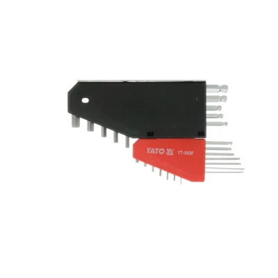 Afbeelding van YATO YT 5837 Haakse schroevendraaierset 1/16&quot; 3/8&quot; Chroom vanadium staal 12