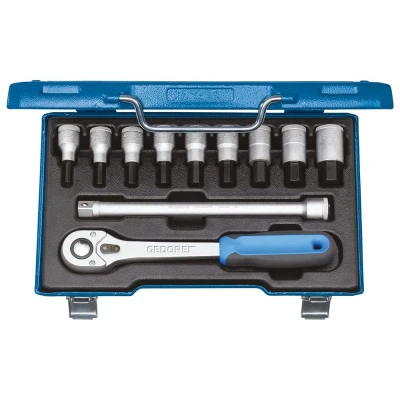 Afbeelding van Gedore 6156920 Dopsleutelset Metrisch 1/2 (12.5 mm) 11 delig