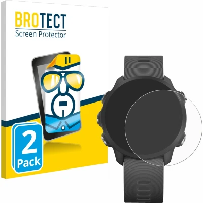 Afbeelding van BROTECT Screenprotector voor Garmin Forerunner 245 Music Folie Beschermfolie transparant (2 Stuks)