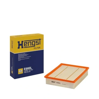 Afbeelding van HENGST Filter E660L Luchtfilter 56 208 246 insert LAND ROVER: Defender Off Road, Pickup, Discovery 2