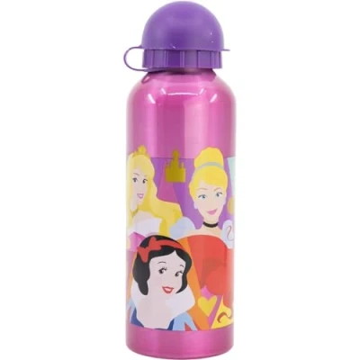 Afbeelding van CARTOON Disney Prinsessen drinkfles voor kinderen, aluminium fles, 530 ml, met tuit en deksel