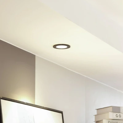 Afbeelding van Arcchio LED downlight Aryx, zwart, 2.700K