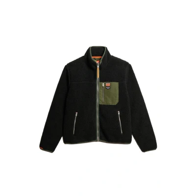 Afbeelding van Superdry Fleecejas, Heren, Maat: Small, Black