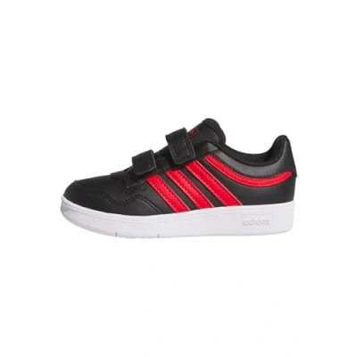 Afbeelding van adidas Mixte enfant HOOPS 4.0 SHOES, core black/better scarlet/ftwr white, 28 EU