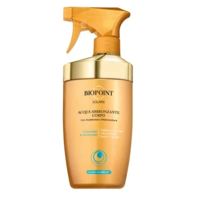 Afbeelding van Biopoint Solar zonnewater bronzing lichaam zonder filter, hydraterende antizoutwerking, versnelt het bruiningsproces en geeft frisheid, 400 ml