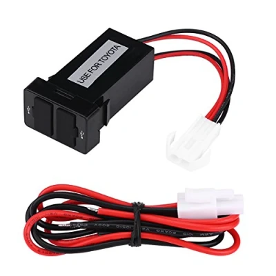 Afbeelding van Dubbele USB autolader 12V 24V 2.1A voor mobiele telefoons, tablets, GPS camera&#039;s