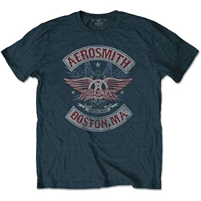 Afbeelding van Aerosmith Boston Pride Heren T shirt L Blauw