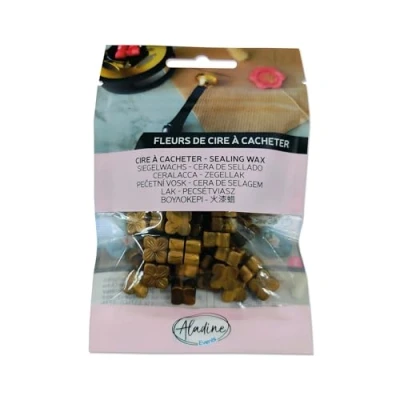 Afbeelding van Aladine 60 waskralen om te kopen goud voor het maken van waszegel wasbloemen bruiloft, geboorte, brieven, menu&#039;s en geschenken 72614