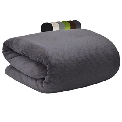 Afbeelding van Beautissu Aurelia Zacht Fleece Deken 150 x 200 cm Plaid Antraciet