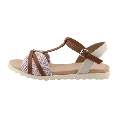 Afbeelding van TOM Tailor Sandalen, Dames, Maat: 42, Blue/multi Imitatieleer/ textiel