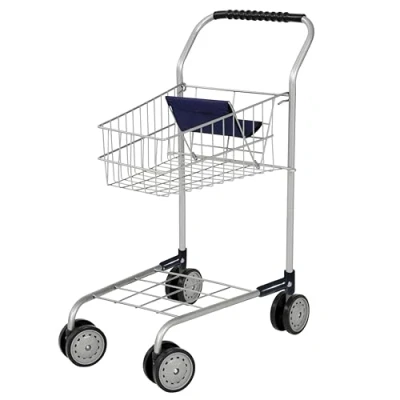 Afbeelding van Bayer Chic Winkelwagen Zilver/Blauw Speelgoed
