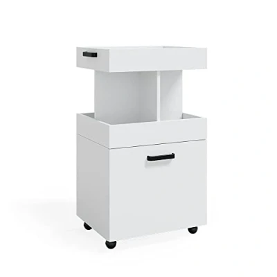Afbeelding van Vicco Rolcontainer Kamber, Wit/Wit, 50 x 88.6 cm