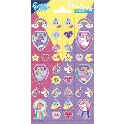 Afbeelding van Totum Stickervel Glitter Eenhoorn