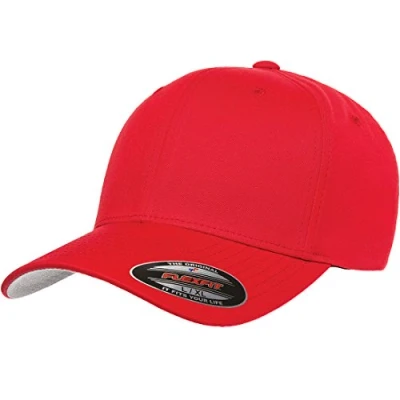 Afbeelding van Flex fit Flexfit Athletic Baseball getailleerd Cap voor heren, Rood, L XL