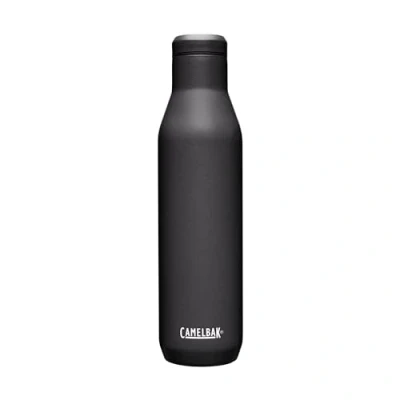 Afbeelding van CamelBak Wijnbeker 0.75L Thermosbeker Dubbelwandig Isolerend RVS Antislip Siliconen Bodem Roestvrijstaal Zwart