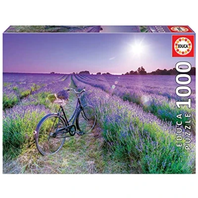 Afbeelding van Educa legpuzzel 1000 stukjes Bike in a Lavendar Field