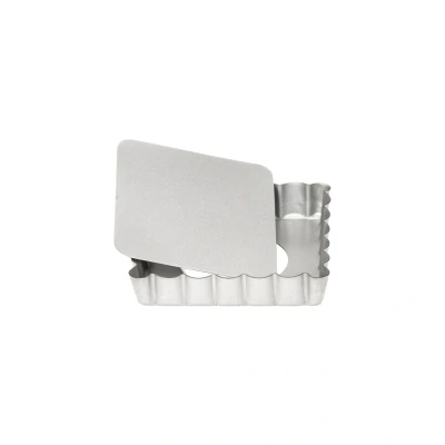 Afbeelding van Patisse Mini Quichevorm Losse Bodem Silver Top 10cm