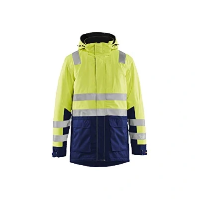 Afbeelding van Blaklader High Vis winterparka 4495 1987 Geel/Marineblauw