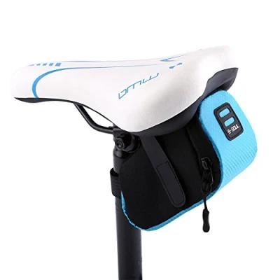 Afbeelding van VGEBY1 Zadeltas achter super licht voor fiets, opbergtas / staarttas onder het fietszadel (blauw)
