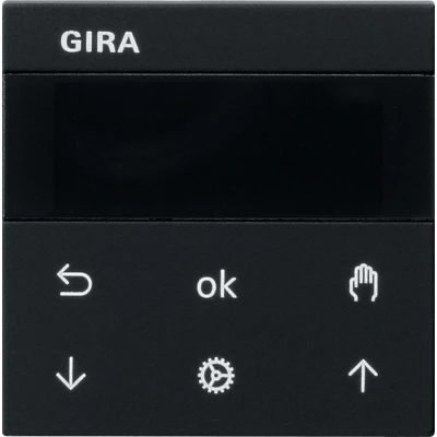 Afbeelding van Gira System 3000 Jaloezie/schakelklok display zwart