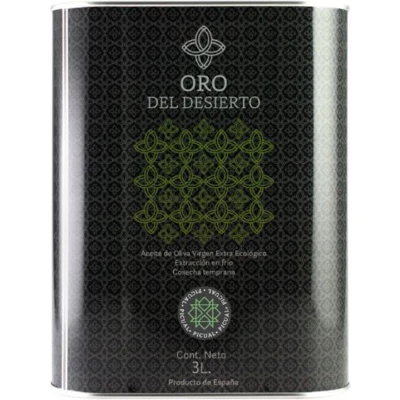 Afbeelding van Oro del Desierto Extra Vierge Organische Olijfolie 3 liter Picual olijf
