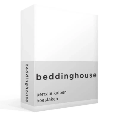 Afbeelding van Beddinghouse Hoeslaken Perkal White 80 x 200