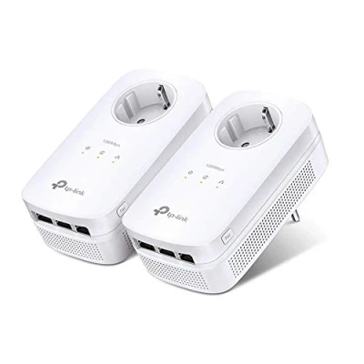Afbeelding van TP LINK TL PA8030PKIT 1200 Mbps CPL Adapter (3 Gigabit Ethernet poorten, geïntegreerde stekker) 2 stuks