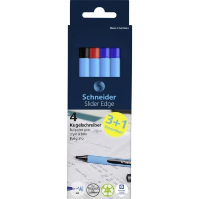 Afbeelding van Schneider Schreibgeräte 1 stuk(s) Kugelschreiber Slider Edge XB 4er Kartonetui, 3+1 Aktion 152271 Balpen N/A