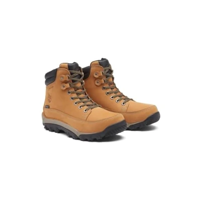 Afbeelding van TIMBERLAND RIME RIDGE Mid WP Primaloft Waterproof Heren Winter Schoenen Laarzen Leer Bruin TB12402R 231 Maat EU 43 US 9