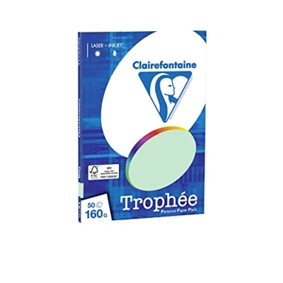 Afbeelding van Clairefontaine Trophée groen kopieerpapier A4 160 gram 50 vellen