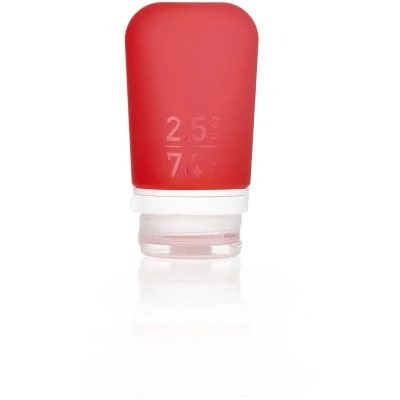 Afbeelding van humangear GoToob+ Medium reisfles 74 ml met afsluitdop Rood,
