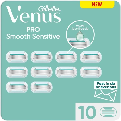 Afbeelding van Gillette Venus Deluxe Smooth Sensitive 10 Scheermesjes Voor Een Gladde Scheerbeurt Brievenbusverpakking