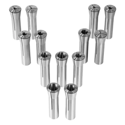 Image de VEVOR Pinces de Serrage Précision R8 13PCS 1/8&#039;&#039; 7/8&#039;&#039; 3,2 22,2 mm Acier Carbone 45# TIR 0,0012&quot;/30 μm avec 13 Boîtes Rangement Étiquetées, pour Fraiseuse, Perceuses, Aléseuses, Centre d&#039;Usinage