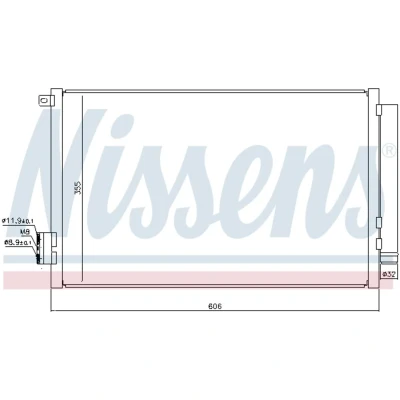 Afbeelding van Nissens Airco condensor 940396