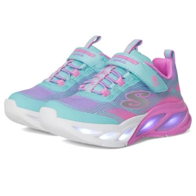 Afbeelding van Skechers Cosmic GLOW Sneakers laag turquoise/multicoloured voor kinderen, Maat: 33, Turquoise/multi coloured Textiel/ synthetisch