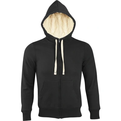 Afbeelding van SOLS Herren Kleding Capuchontruien Zwart M