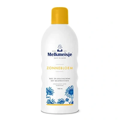 Afbeelding van Melkmeisje Bad en Douche Creme Zonnebloem Melk 1000 ml
