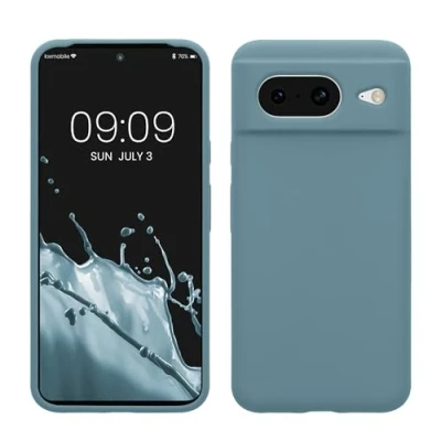 Afbeelding van kwmobile telefoonhoesje geschikt voor Google Pixel 8 Hoesje met siliconen coating Smartphone case in antieksteen