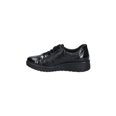 Afbeelding van Josef Seibel Sportieve veterschoenen, Dames, Maat: 41, Schwarz Leer