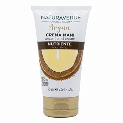 Afbeelding van Naturaverde Natural Beauty Voedende handcrème met arganolie voor droge en gebarsten handen, ingrediënten van natuurlijke oorsprong, 75 ml