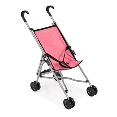 Afbeelding van Bayer Chic Poppen Buggy Roze met Zwart