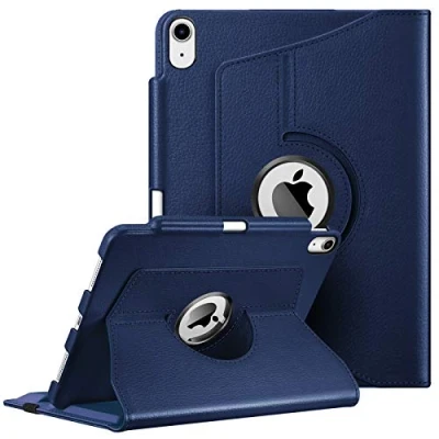 Afbeelding van Fintie Hoes voor Nieuwe iPad Air 10,9&quot; 2020 (Nieuwste Model, 4e Generatie) met Pennenhouder 360 Graden Verstelbare Beschermhoes Cover Standfunctie, Auto Sleep/Wake 10,9 inch, Marineblauw