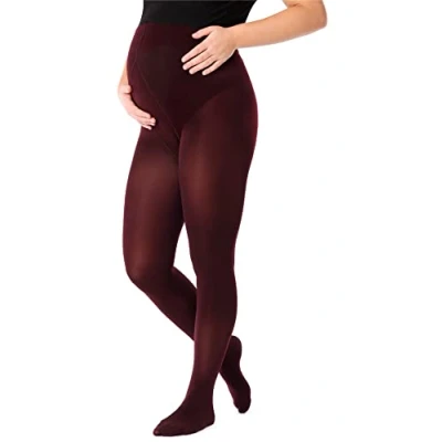 Image de BE Mammy Collants de grossesse 100 deniers 1120, rouge bordeaux, M