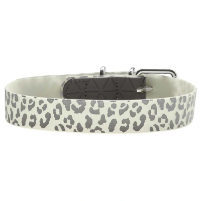 Afbeelding van Hunter Halsband Convenience Reflect Wit&amp;Reflectie Hondenhalsband 45 cm