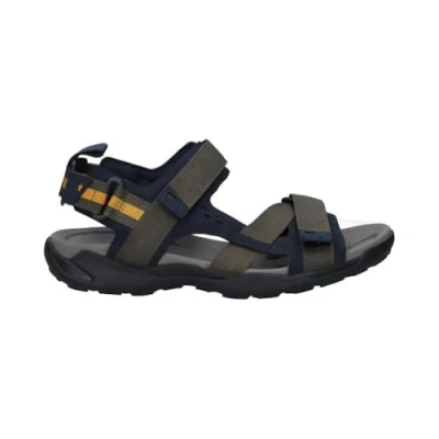 Afbeelding van Geox Terreno + GRIP Outdoorsandalen, Heren, Maat: 40, Military navy Kunststof/ textiel